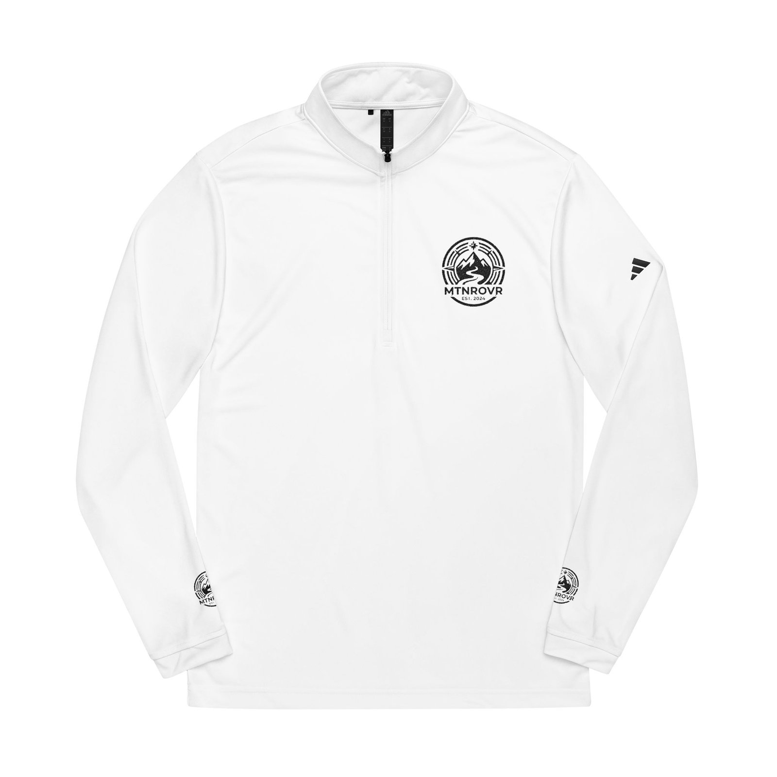 Premium Custom adidas® Embroidered Quarter-Zip Pullover - Eco-Friendly Corporate Wear