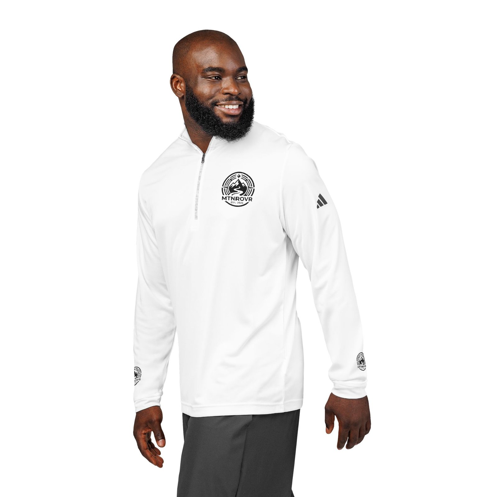 Premium Custom adidas® Embroidered Quarter-Zip Pullover - Eco-Friendly Corporate Wear - Image 7