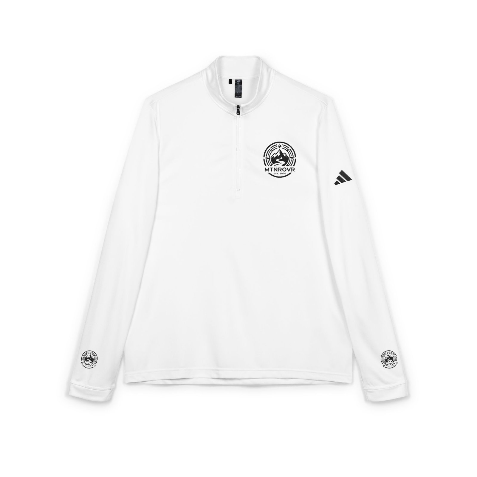 Premium Custom adidas® Embroidered Quarter-Zip Pullover - Eco-Friendly Corporate Wear - Image 3