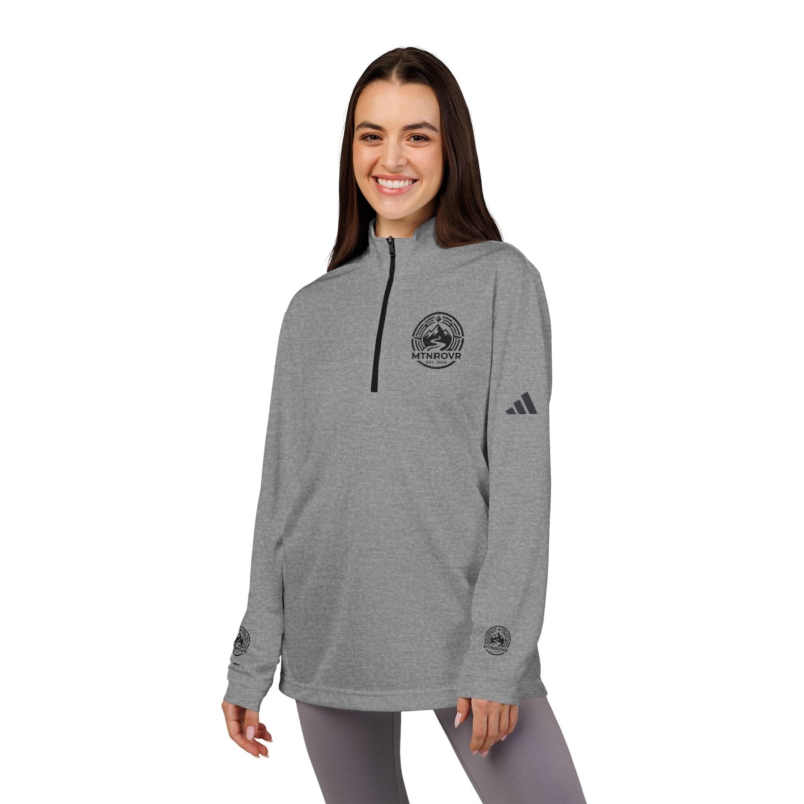 Premium Custom adidas® Embroidered Quarter-Zip Pullover - Eco-Friendly Corporate Wear - Image 13