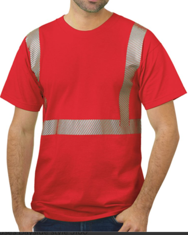 Bayside 3700 USA-Made Hi-Visibility Comfort Trim 3M™ T-Shirt